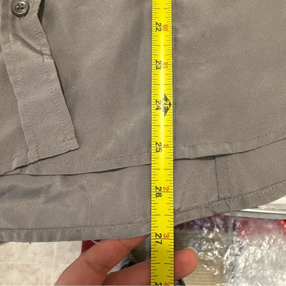 Women’s Top Pendleton Gray Metalic Shirt Button Down size 12 - Picture 12 of 14